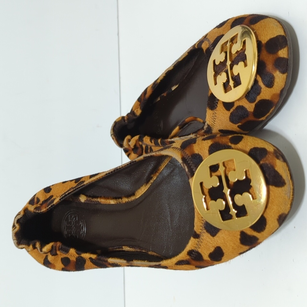 Tory Burch haircalf ballet flat womens size  7